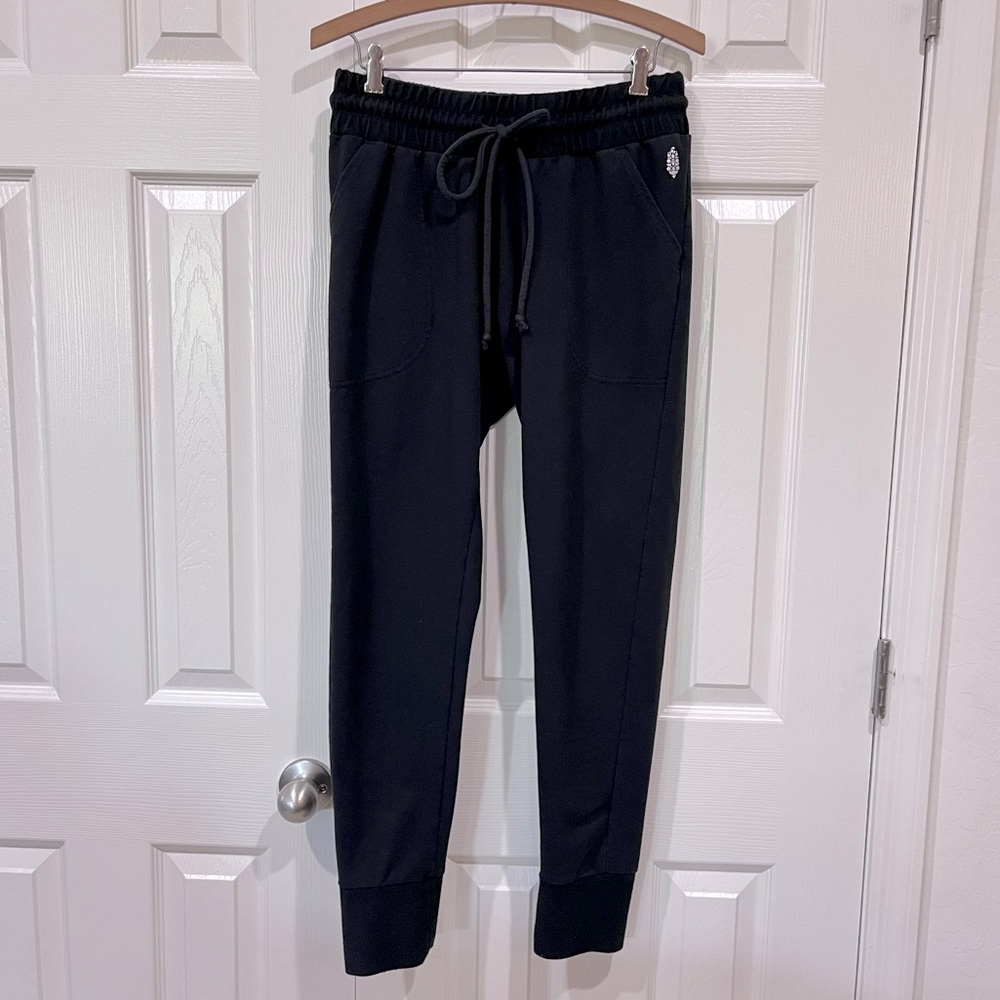 Free People Movement Sunny Skinny Sweat Pants Black Size Medium